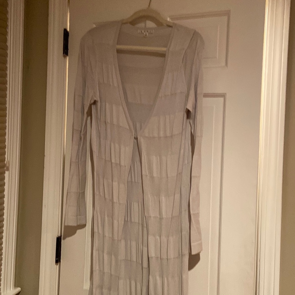 Cabi long cardigan/open top